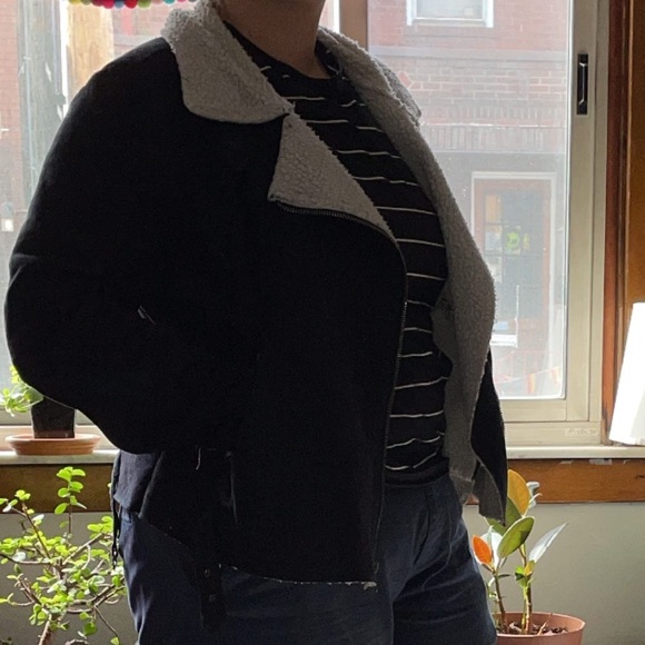 Sherpa Lined Motorcycle Jacket - Picture 2 of 2